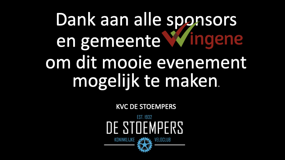 Dank aan alle sponsors